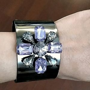 Flower cuff bracelet